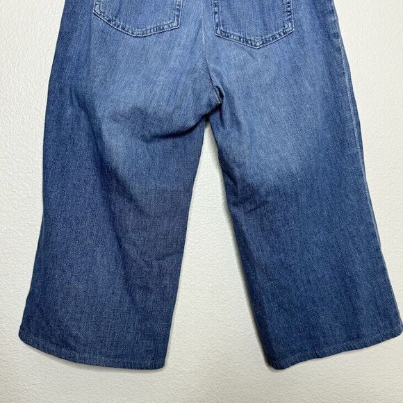 AG Adriano Goldschmied Jeans Size 28 Wide Leg Crop The Bobbie 100% Cotton Denim - Picture 11 of 12